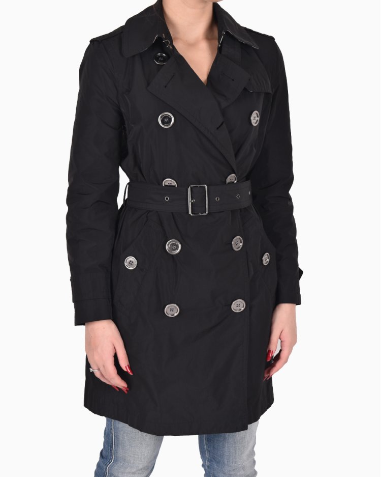 Casaco Burberry Original Brit Trech Preto Feminino